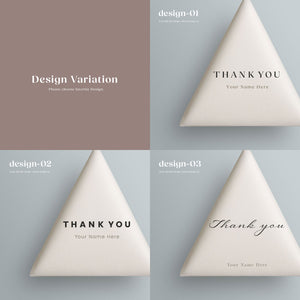 Thank you テトラパッケージ 48セット【名入れ可】